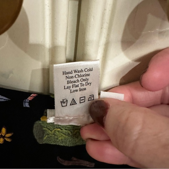 Coldwater Creek Cottagecore Girly Y2K 90’s Novelty Print Women’s Midi Dress Med - Picture 3 of 8